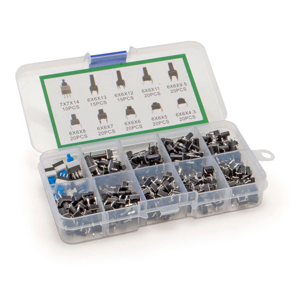 Box with 180 mixed buttons
