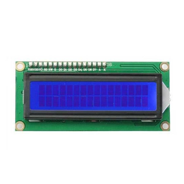 16x2 LCD display